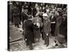 King George VI and Queen Elizabeth Visit the East End, London During WWII-null-Stretched Canvas