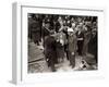 King George VI and Queen Elizabeth Visit the East End, London During WWII-null-Framed Photographic Print