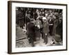 King George VI and Queen Elizabeth Visit the East End, London During WWII-null-Framed Photographic Print