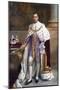 King George VI in Coronation Robes, 1937-Albert Henry Collings-Mounted Giclee Print