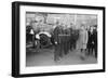 King George VI inspects firemen on his visit to Birmingham during WW2-Staff-Framed Photographic Print