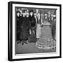 King George with the 'Victory' Bell for Westminster Abbey, C1910S-C1920S-null-Framed Giclee Print