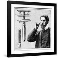 King Gillette's Safety Razor with Replaceable Blade, 1905-null-Framed Giclee Print