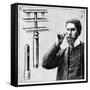 King Gillette's Safety Razor with Replaceable Blade, 1905-null-Framed Stretched Canvas