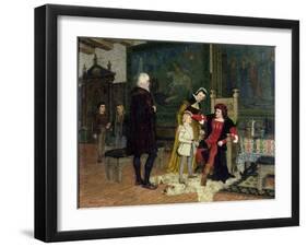 King Gustav I Vasa (C.1496-1560) of Sweden and King Hans (1483-1513) 1881-Johan Axel Gustav Acke-Framed Giclee Print