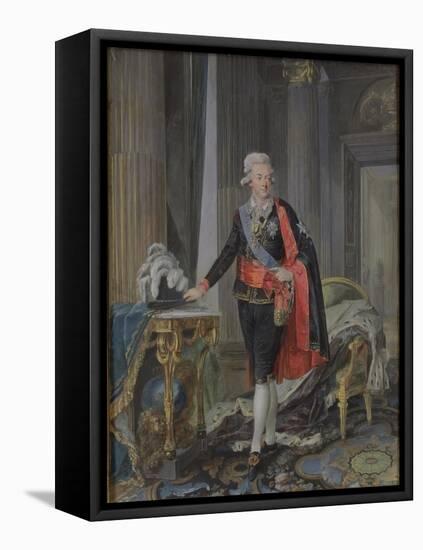 King Gustav III of Sweden (1746-92) 1792-Niclas II Lafrensen-Framed Stretched Canvas