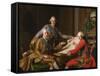 King Gustav III of Sweden and His Brothers, 1771-Alexander Roslin-Framed Stretched Canvas