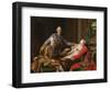 King Gustav III of Sweden and His Brothers, 1771-Alexander Roslin-Framed Premium Giclee Print