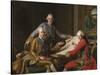 King Gustav III of Sweden and his Brothers, 1771-Alexander Roslin-Stretched Canvas