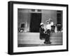 King Haakon VII of Norway, His Son Olav and Princess Victoria at Bygdoy, Norway, 1908-null-Framed Giclee Print