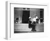 King Haakon VII of Norway, His Son Olav and Princess Victoria at Bygdoy, Norway, 1908-null-Framed Giclee Print