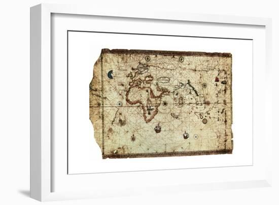 King Hamy' Navigational Chart, 1502-Amerigo Vespucci-Framed Giclee Print