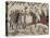 King Harold's Foot Soldieres with Spears and Battle Axes, Bayeux Tapestry, Normandy, France-Walter Rawlings-Stretched Canvas