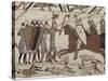 King Harold's Foot Soldieres with Spears and Battle Axes, Bayeux Tapestry, Normandy, France-Walter Rawlings-Stretched Canvas