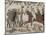 King Harold's Foot Soldieres with Spears and Battle Axes, Bayeux Tapestry, Normandy, France-Walter Rawlings-Mounted Photographic Print