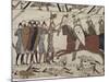 King Harold's Foot Soldieres with Spears and Battle Axes, Bayeux Tapestry, Normandy, France-Walter Rawlings-Mounted Photographic Print