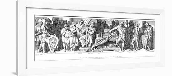 King Harold Swears Allegiance to William of Normandy, C1866-Daniel Maclise-Framed Giclee Print