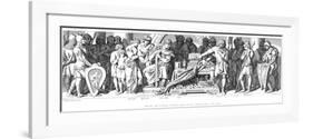 King Harold Swears Allegiance to William of Normandy, C1866-Daniel Maclise-Framed Giclee Print
