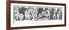 King Harold Swears Allegiance to William of Normandy, C1866-Daniel Maclise-Framed Giclee Print