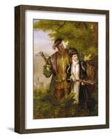 King Henry and Anne Boleyn Deer Shooting in Windsor Forest, 1903-William Powell Frith-Framed Giclee Print