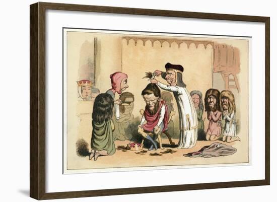 King Henry I and Serlo, Bishop of Seez-Richard Doyle-Framed Giclee Print