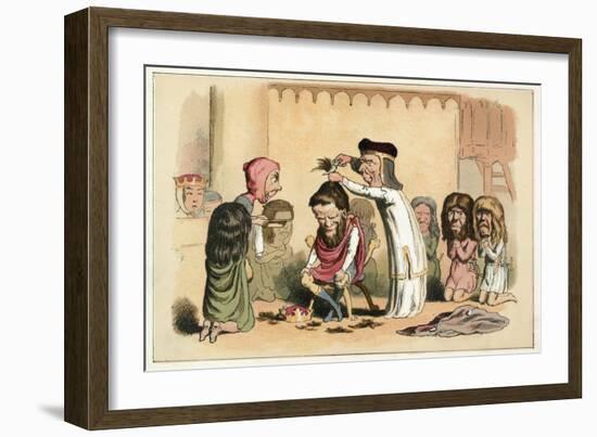 King Henry I and Serlo, Bishop of Seez-Richard Doyle-Framed Giclee Print