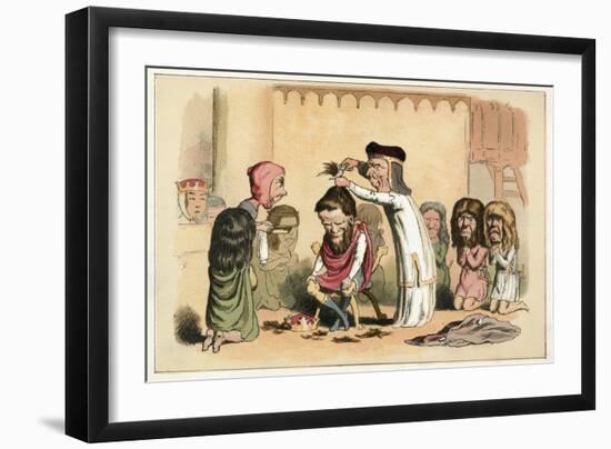 King Henry I and Serlo, Bishop of Seez-Richard Doyle-Framed Giclee Print