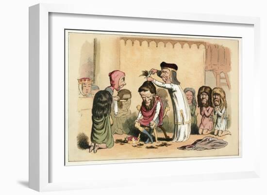 King Henry I and Serlo, Bishop of Seez-Richard Doyle-Framed Giclee Print