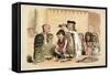 King Henry I and Serlo, Bishop of Seez-Richard Doyle-Framed Stretched Canvas