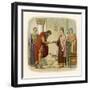 King Henry II of England Authorises Dermod to Levy Forces-James Doyle-Framed Art Print