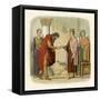 King Henry II of England Authorises Dermod to Levy Forces-James Doyle-Framed Stretched Canvas
