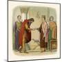 King Henry II of England Authorises Dermod to Levy Forces-James Doyle-Mounted Art Print