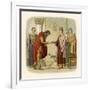 King Henry II of England Authorises Dermod to Levy Forces-James Doyle-Framed Art Print