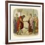 King Henry II of England Authorises Dermod to Levy Forces-James Doyle-Framed Art Print