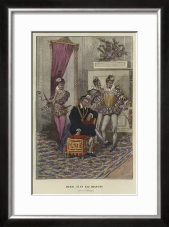 King Henry Iii Of France And His Favourites Les Mignons 16th Century Giclee Print Allposters Com