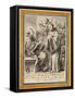 King Henry of France and Saint Bernard of Clairvaux-European School-Framed Stretched Canvas