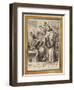 King Henry of France and Saint Bernard of Clairvaux-European School-Framed Giclee Print