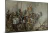 King Henry V at the Battle of Agincourt, 1415-Sir John Gilbert-Mounted Giclee Print