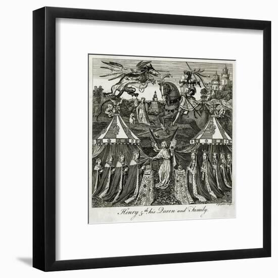 King Henry V of England and His Family-C Grignion-Framed Art Print
