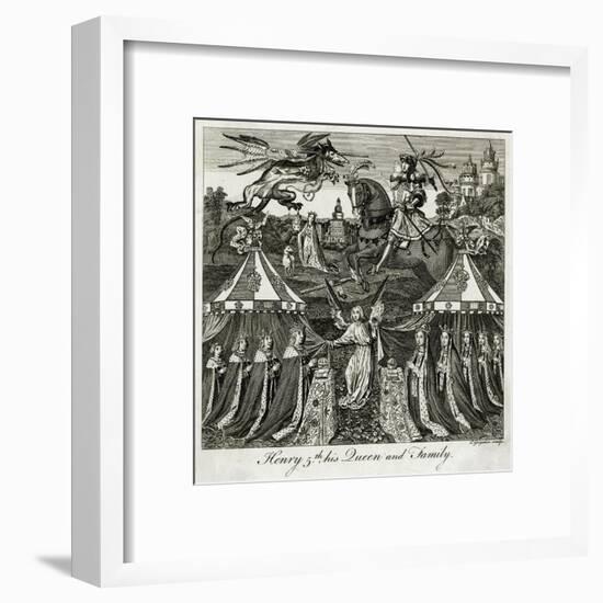 King Henry V of England and His Family-C Grignion-Framed Art Print