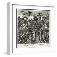 King Henry V of England and His Family-C Grignion-Framed Art Print