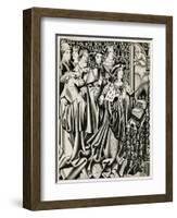King Henry VI Praying-null-Framed Art Print