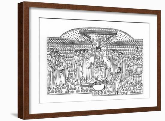 King Henry VI Presenting a Sword to the Earl of Shrewsbury, C1445-Henry Shaw-Framed Giclee Print