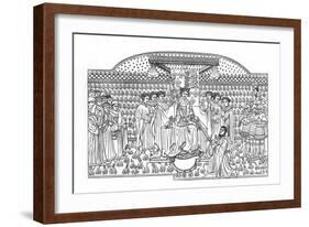 King Henry VI Presenting a Sword to the Earl of Shrewsbury, C1445-Henry Shaw-Framed Giclee Print