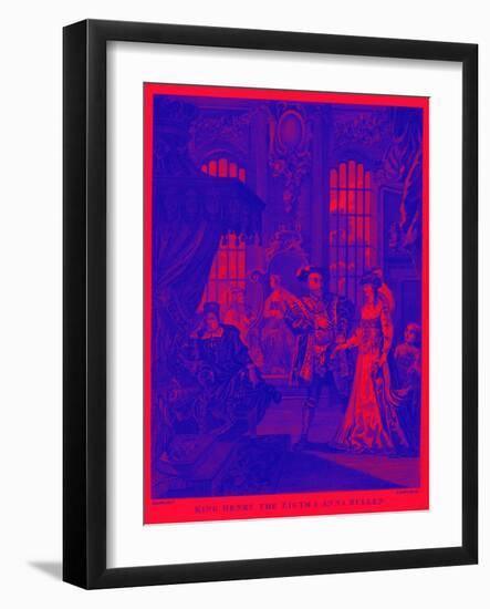 King Henry VIII and Anne Boleyn by William Hogarth-William Hogarth-Framed Giclee Print