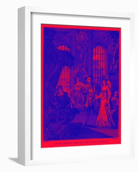 King Henry VIII and Anne Boleyn by William Hogarth-William Hogarth-Framed Giclee Print