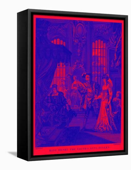 King Henry VIII and Anne Boleyn by William Hogarth-William Hogarth-Framed Stretched Canvas