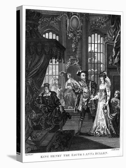 King Henry VIII and Anne Boleyn by William Hogarth-William Hogarth-Stretched Canvas