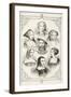 King Henry Viii of England and His Six Wives, from 'The National and Domestic History of England'…-null-Framed Giclee Print