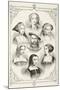 King Henry Viii of England and His Six Wives, from 'The National and Domestic History of England'…-null-Mounted Giclee Print